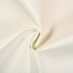 Ткань Дерматин (Кожзам) для мебели (Ширина 138см), цвет Белый (на отрез) в Королёве