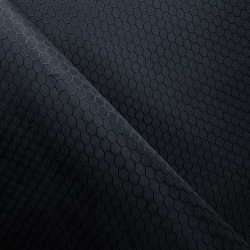 Ткань Оксфорд 300D PU Рип-Стоп СОТЫ, цвет Черный (на отрез)  в Королёве