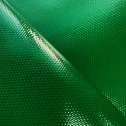 Ткань ПВХ 600 гр/м2 плотная (Ширина 1,5м), цвет Зелёный (на отрез) в Королёве