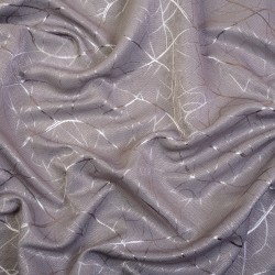 Ткань Блэкаут для штор светозатемняющая 75% (Ширина 280см) &quot;Ледовое тиснение цвет Серый&quot; (на отрез) в Королёве