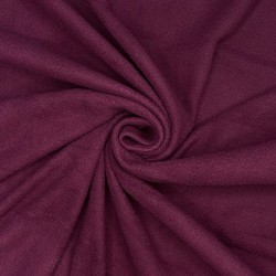 Ткань Флис Односторонний 130 гр/м2 (Ширина 150см), цвет Бордовый (на отрез) в Королёве