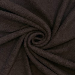 Ткань Флис Односторонний 180 гр/м2 (Ширина 150см), цвет Коричневый (на отрез) в Королёве
