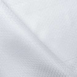 Ткань Оксфорд 300D PU Рип-Стоп СОТЫ, цвет Белый (на отрез)  в Королёве