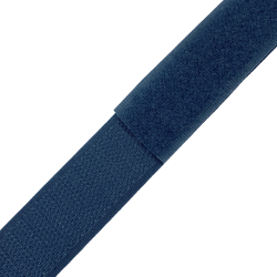Контактная лента 25мм цвет Синий (велькро-липучка, на отрез)  в Королёве