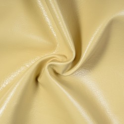 Ткань Дерматин (Кожзам) для мебели (Ширина 138см), цвет Кремовый (на отрез) в Королёве