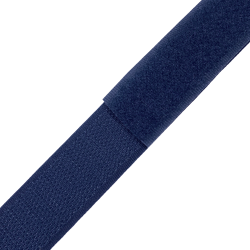 Контактная лента 25мм цвет Тёмно-Синий (Велькро-липучка), на отрез  в Королёве