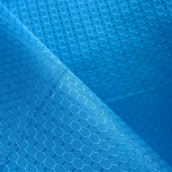 Ткань Оксфорд 300D PU Рип-Стоп СОТЫ, цвет Голубой (на отрез)  в Королёве