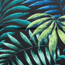 Интерьерная ткань Дак (DUCK) (ширина 1,8м), принт &quot;Тропические листья&quot; (на отрез) в Королёве