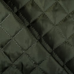 Стеганая подкладочная ткань с синтепоном (100гр/м2), цвет Хаки (на отрез)  в Королёве